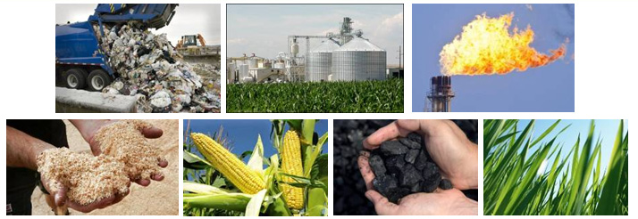 biomass, biogas, landfill gas, methanol, ethanol, municipal solid waste & sugars